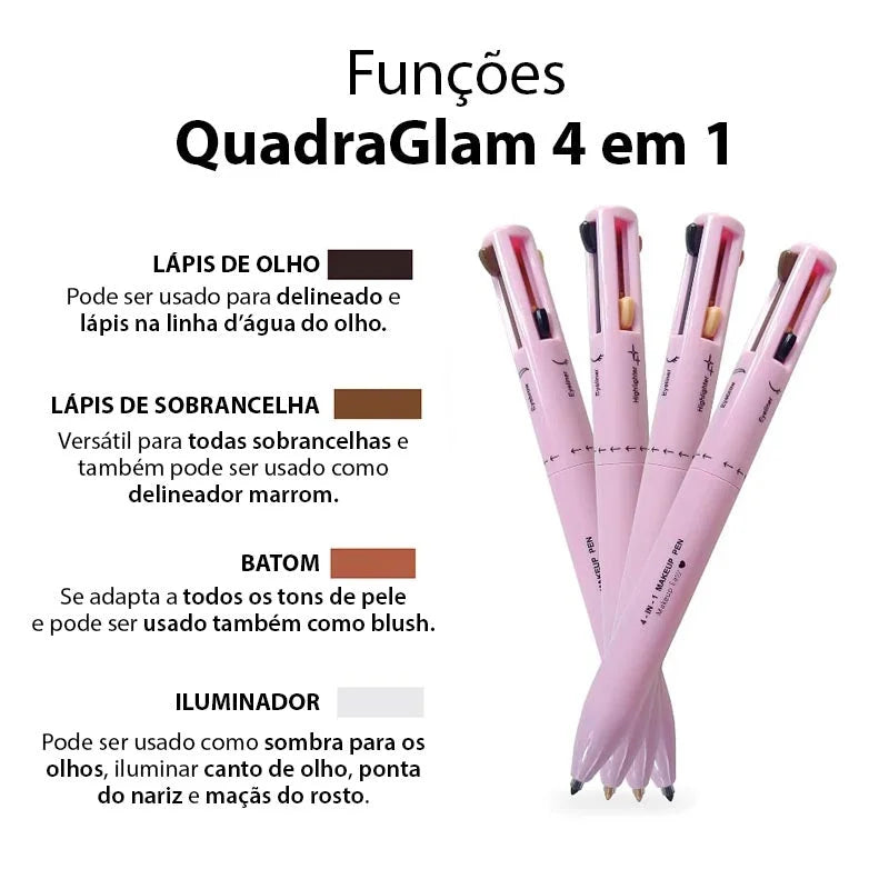 Caneta de Maquiagem 4 em 1 GlamVir