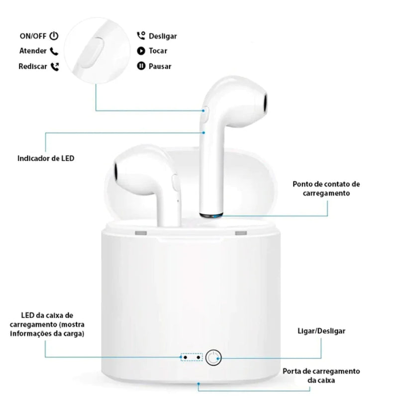 Fone Bluetooth - Air Pro 3