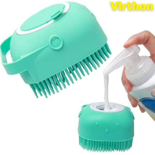 Escova de Banho Massageadora para Pets